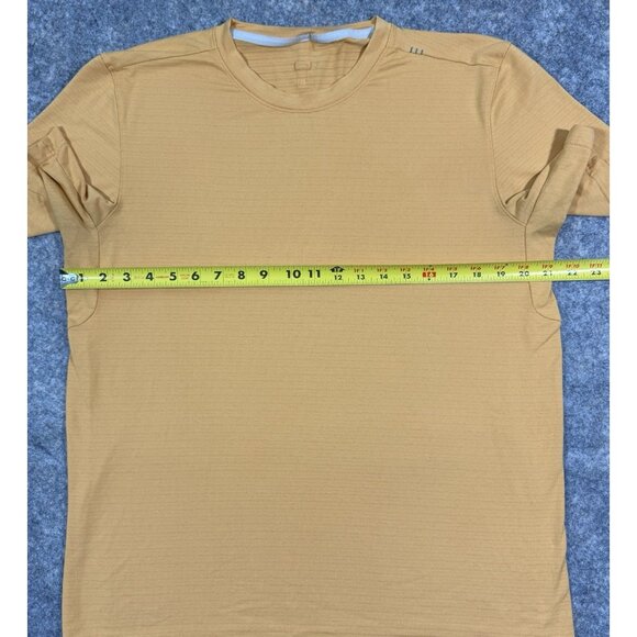Lululemon License To Train Shirt Mens Size Large Drysense Short Sleeve Orange - Picture 8 of 9